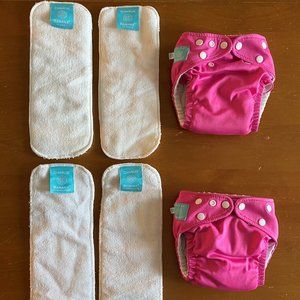 Charlie Banana Reusable Washable Diaper 2pk - Pink